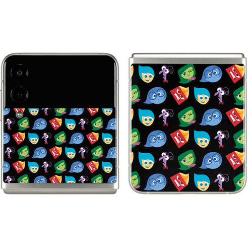 Disney Inside Out Character Pattern Galaxy Z Flip3 5G Skin